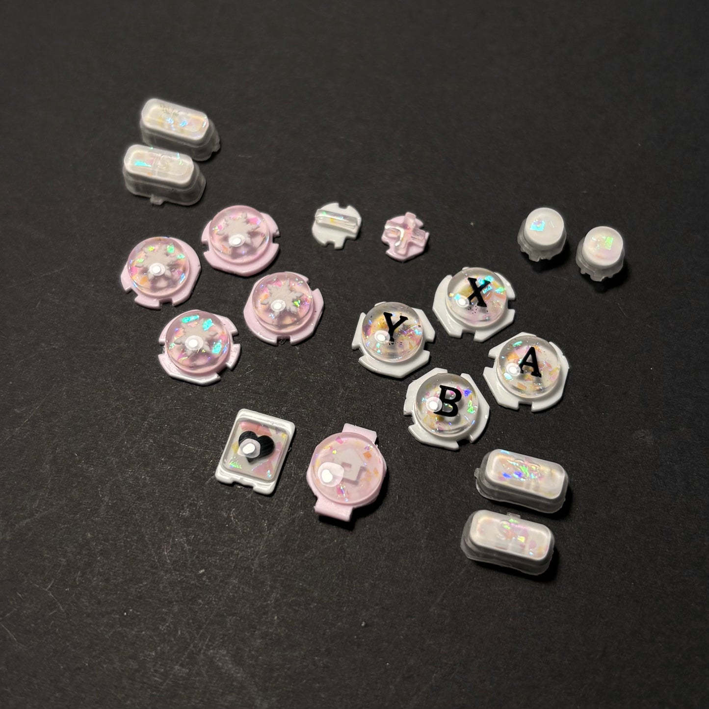 Opal Sakura Custom Resin Buttons for Switch