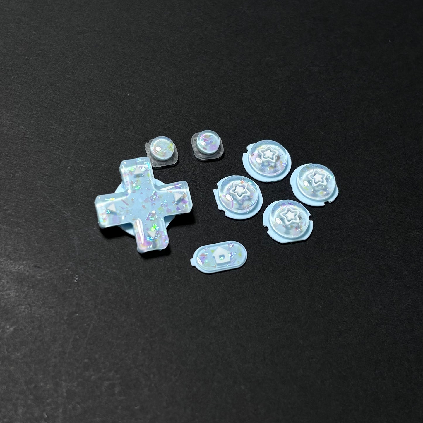 Cloud Star Resin Buttons for New 3DS XL