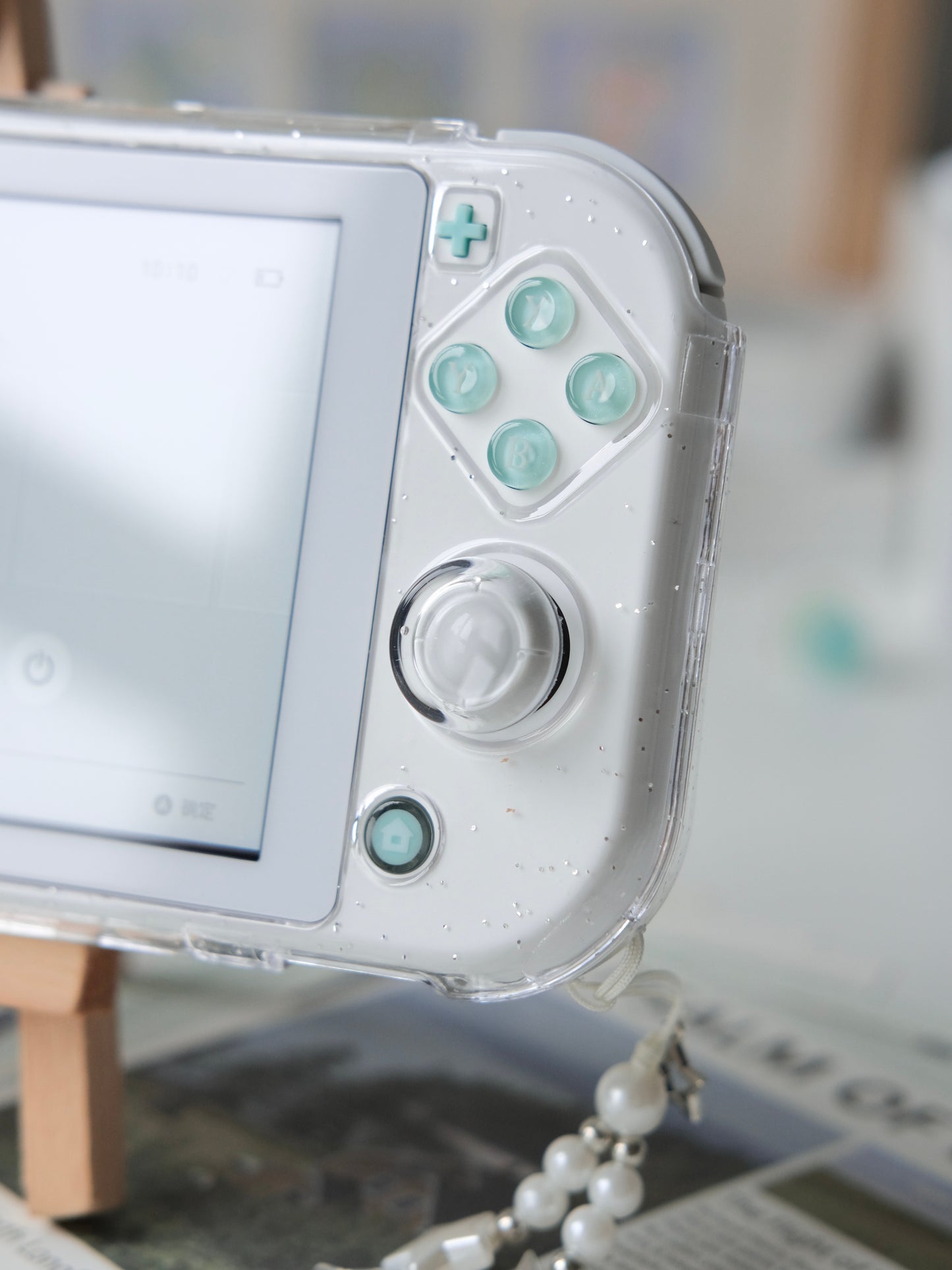 Custom Switch Lite – Mint Candy (Pastel Edition)