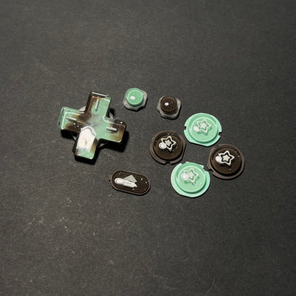 Mint Chocolate Star Resin Buttons for New 3DS XL