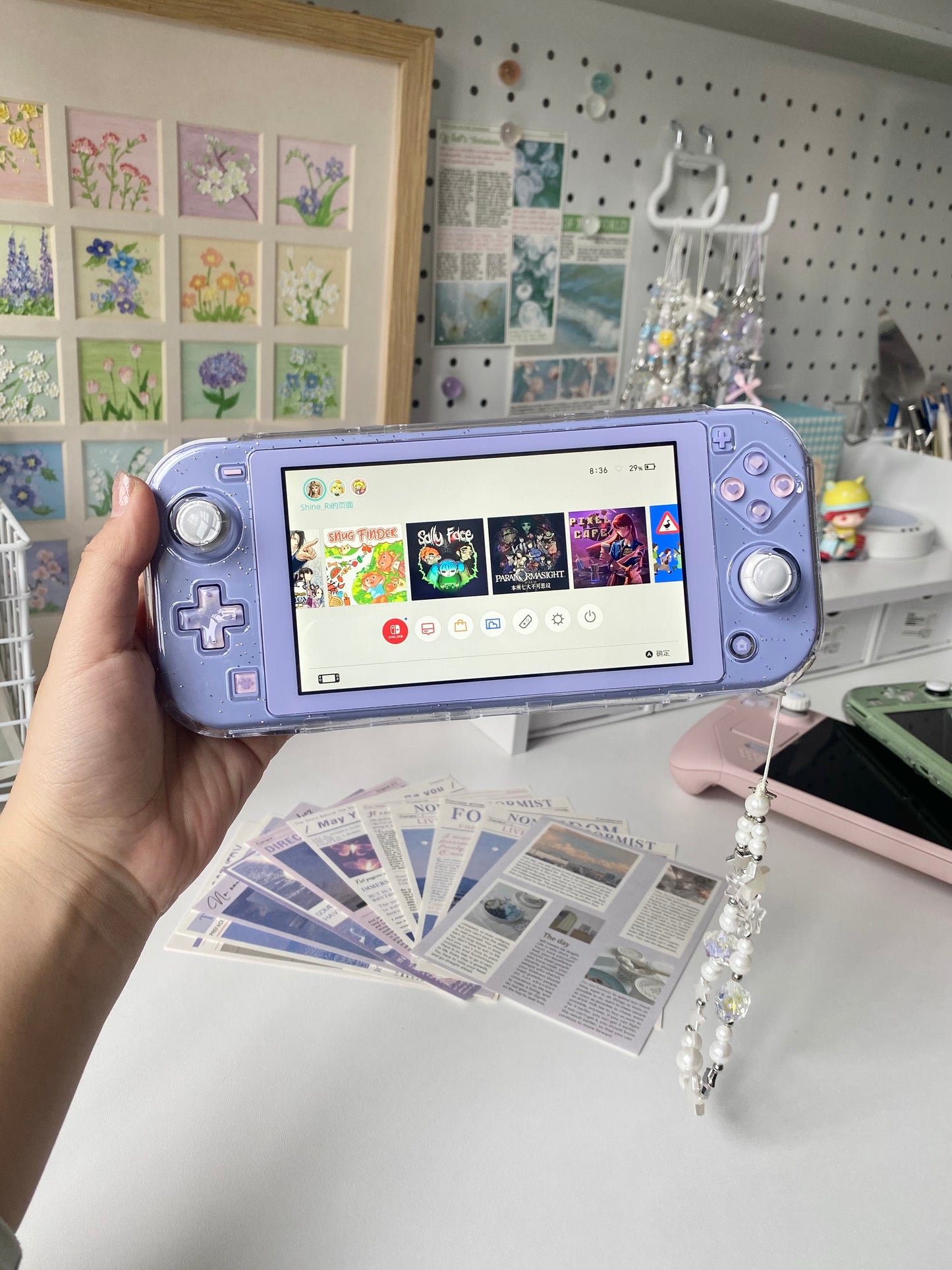 Lavender Dream Custom Nintendo Switch Lite