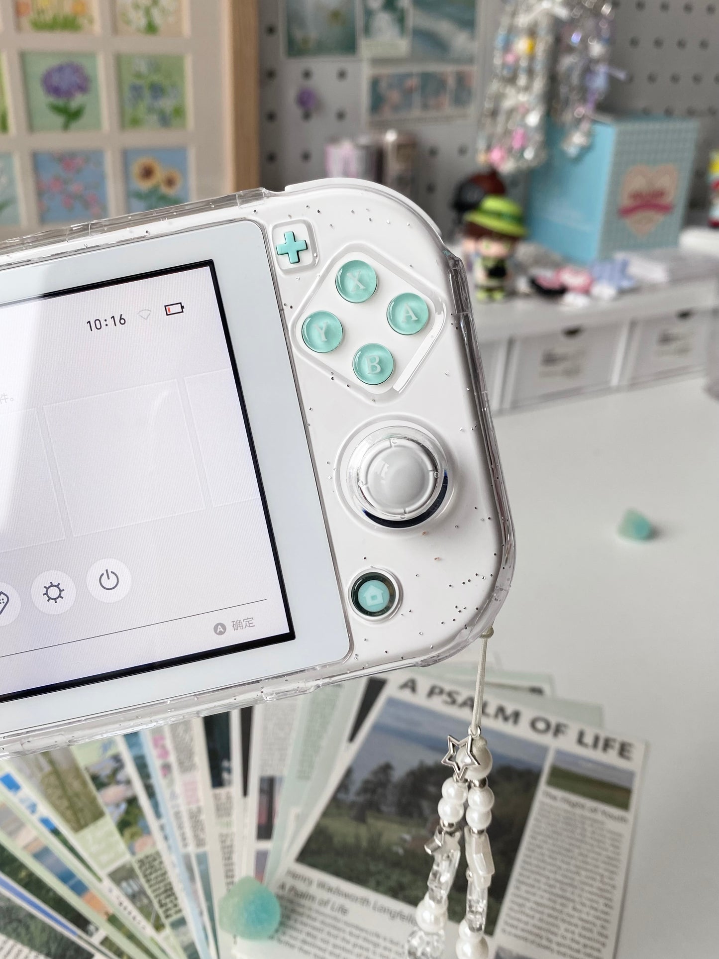 Custom Switch Lite – Mint Candy (Pastel Edition)