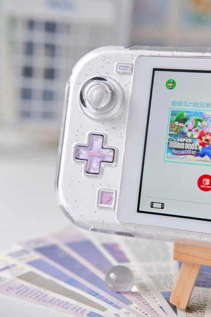 Pearlescent Pink Purple Resin Buttons for Nintendo Switch Lite