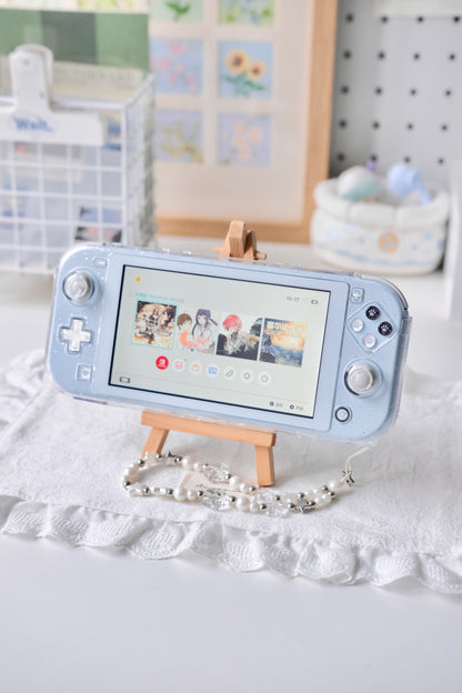 Black & White Pearl Paw Resin Buttons for Switch Lite