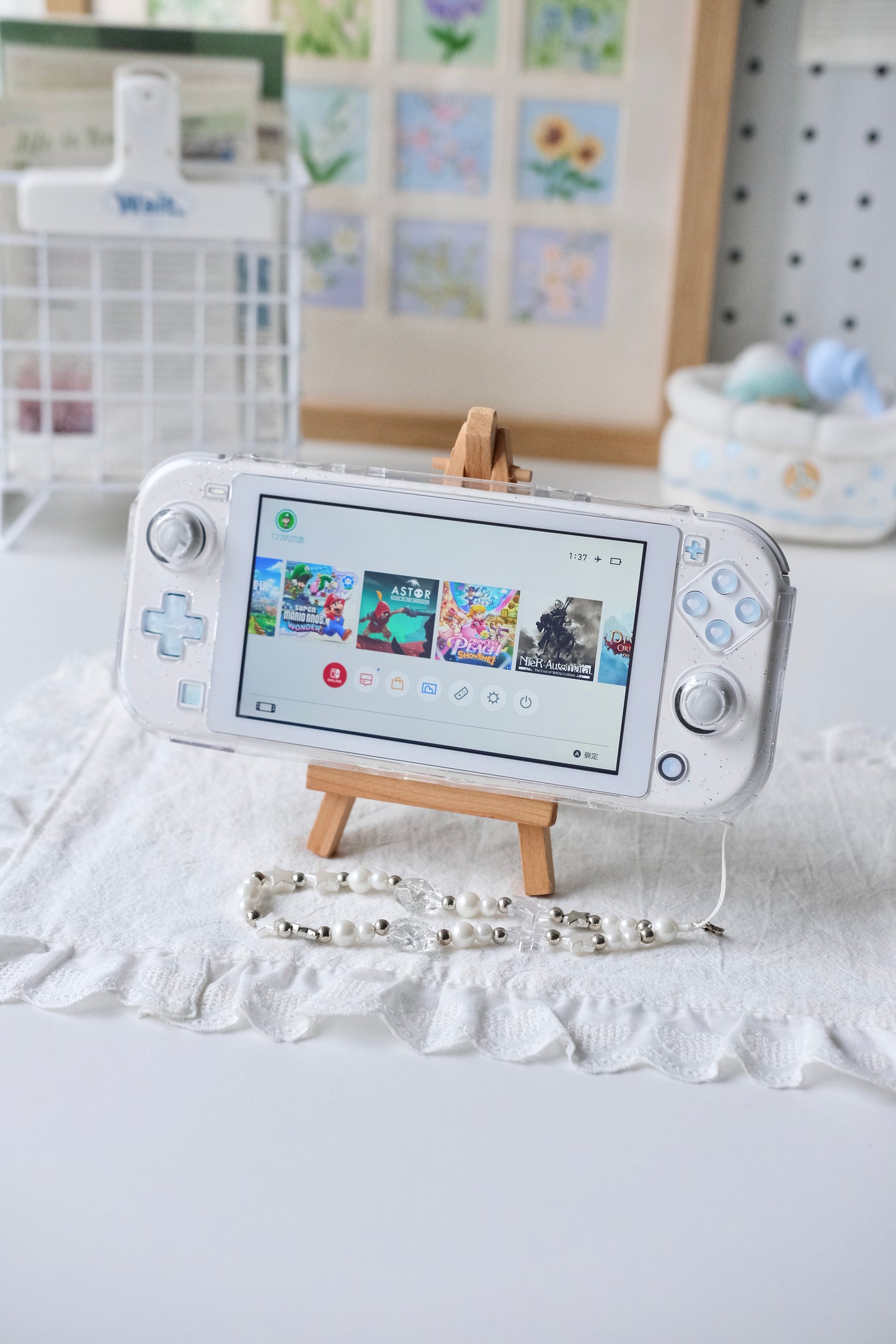 Blue Laser Resin Buttons for Switch Lite