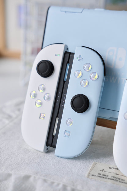 Blue & White Frosted Custom Joy-Con 2 Set for Switch 2