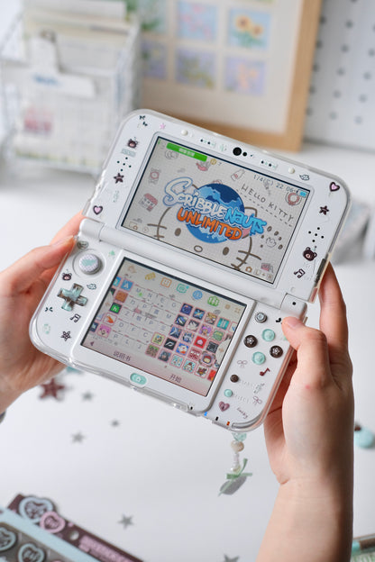 Mint Chocolate Star Resin Buttons for New 3DS XL