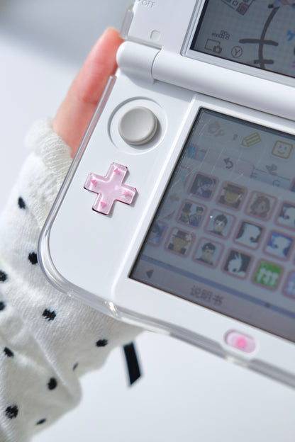 Pink Heart Resin Buttons for New 3DS XL