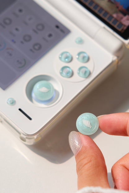 Fairy Green Wing Buttons & Thumbstick Caps for AYN Thor