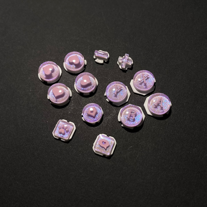 Lavender Heart Buttons for Switch 2