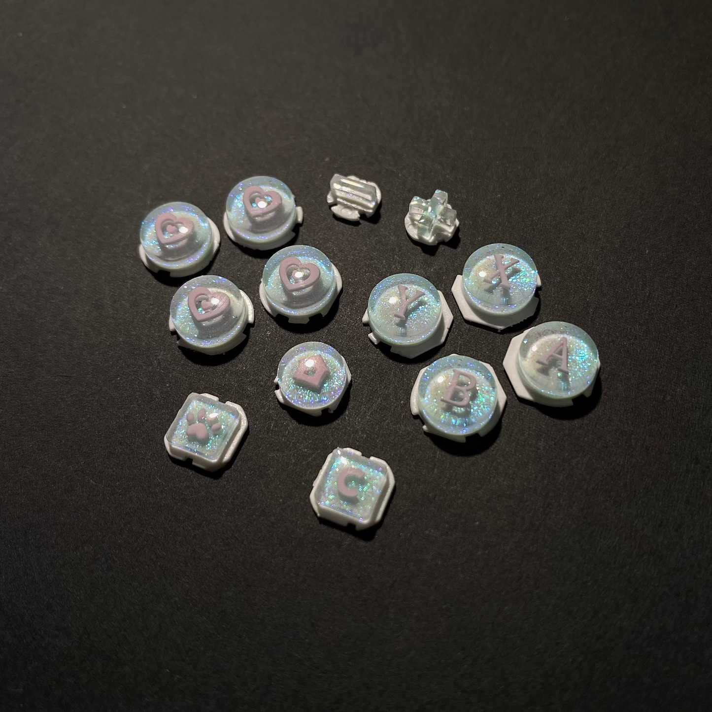 Stardust Heart Buttons for Switch 2