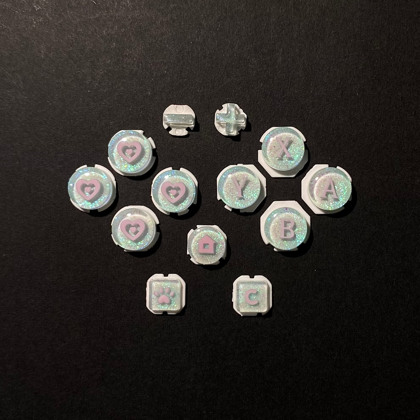 Stardust Heart Buttons for Switch 2