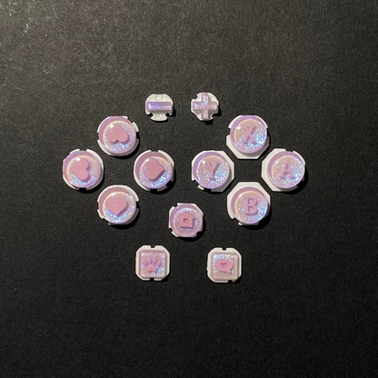 Lavender Heart Buttons for Switch 2