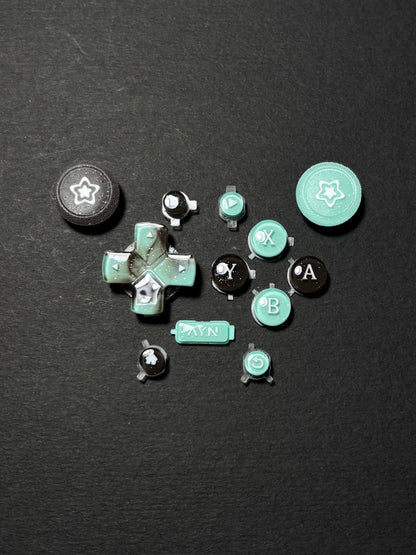 Mint Chocolate Star Button & Thumbstick Cap Set for AYN Thor