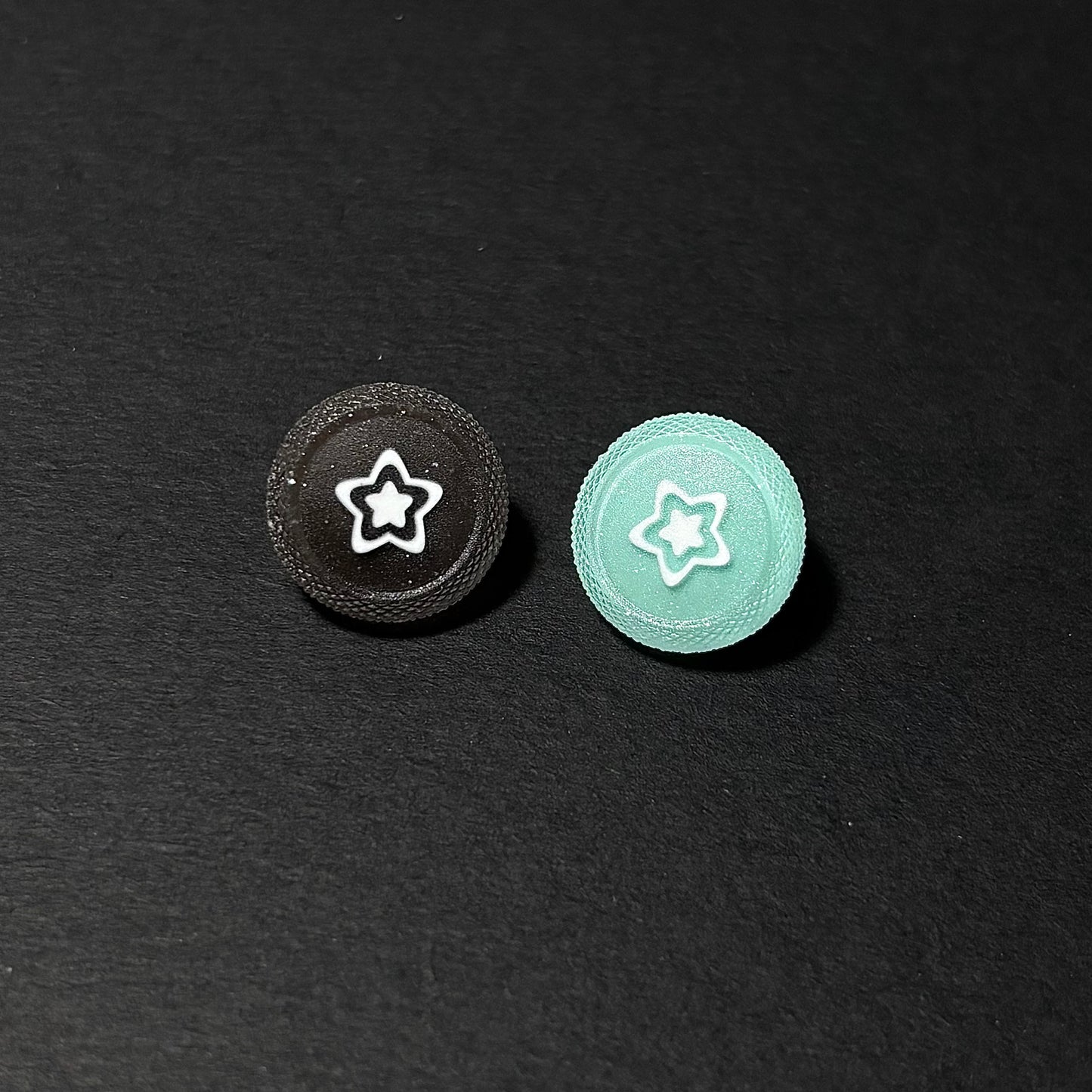 Mint Chocolate Star Button & Thumbstick Cap Set for AYN Thor
