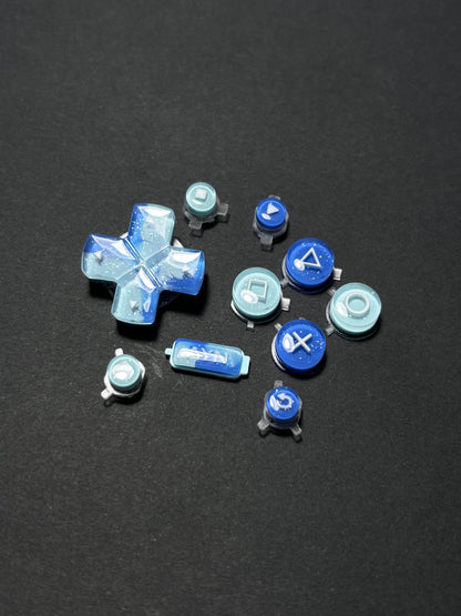 Ice Blue Snowflake Buttons & Thumbstick Caps for AYN Thor