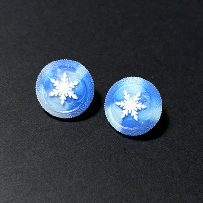 Ice Blue Snowflake Buttons & Thumbstick Caps for AYN Thor
