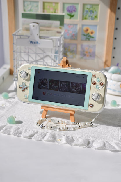 Mint Chocolate Resin Buttons for Switch Lite