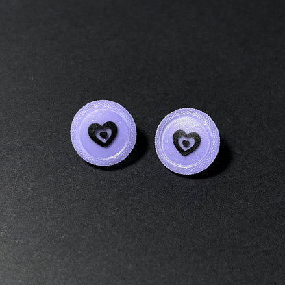 Midnight Lavender Hearts | AYN Thor Buttons & Thumbsticks