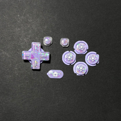 Lavender Starry Resin Buttons for New 3DS XL