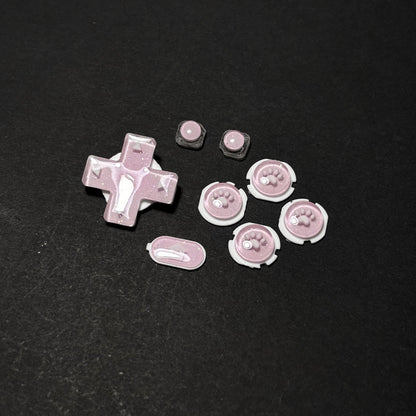 Pink Paw Resin Buttons for New 3DS