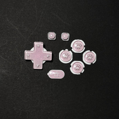 Pink Paw Resin Buttons for New 3DS