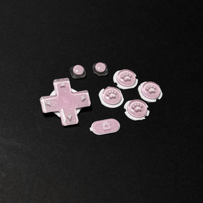 Pink Paw Resin Buttons for New 3DS