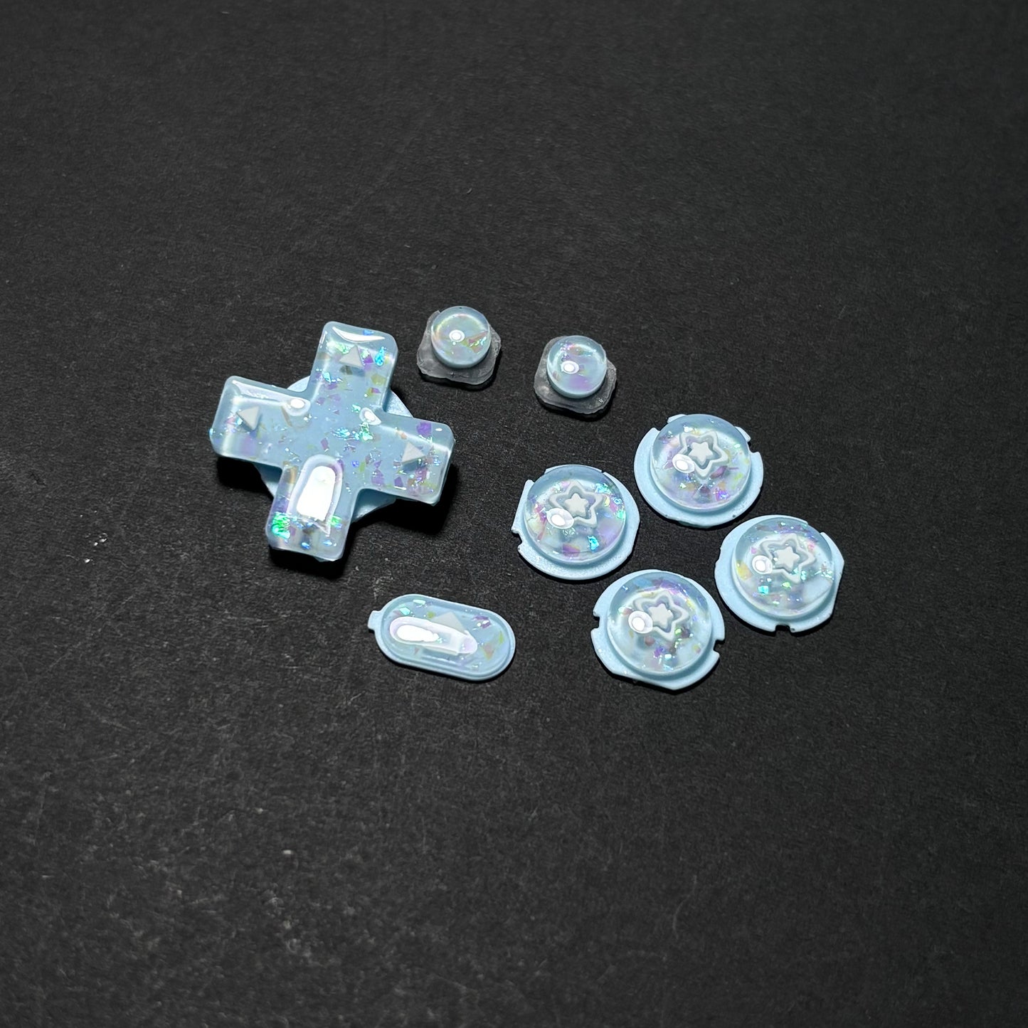 Cloud Star Resin Buttons for New 3DS XL