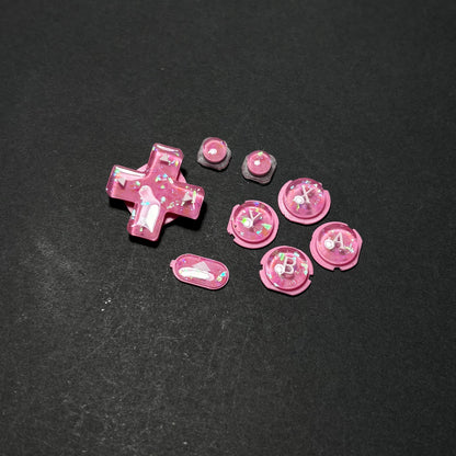 Pink Star Buttons for New 3DS XL