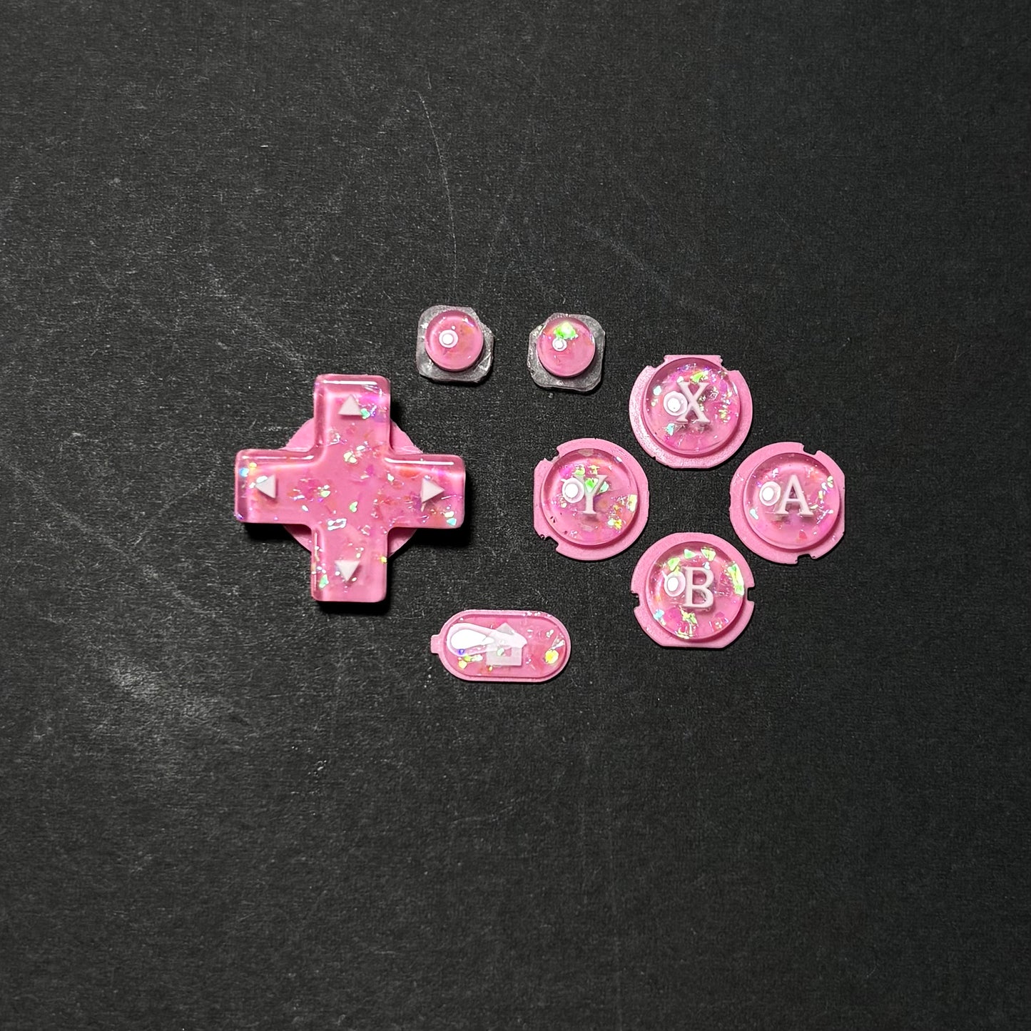 Pink Star Buttons for New 3DS XL