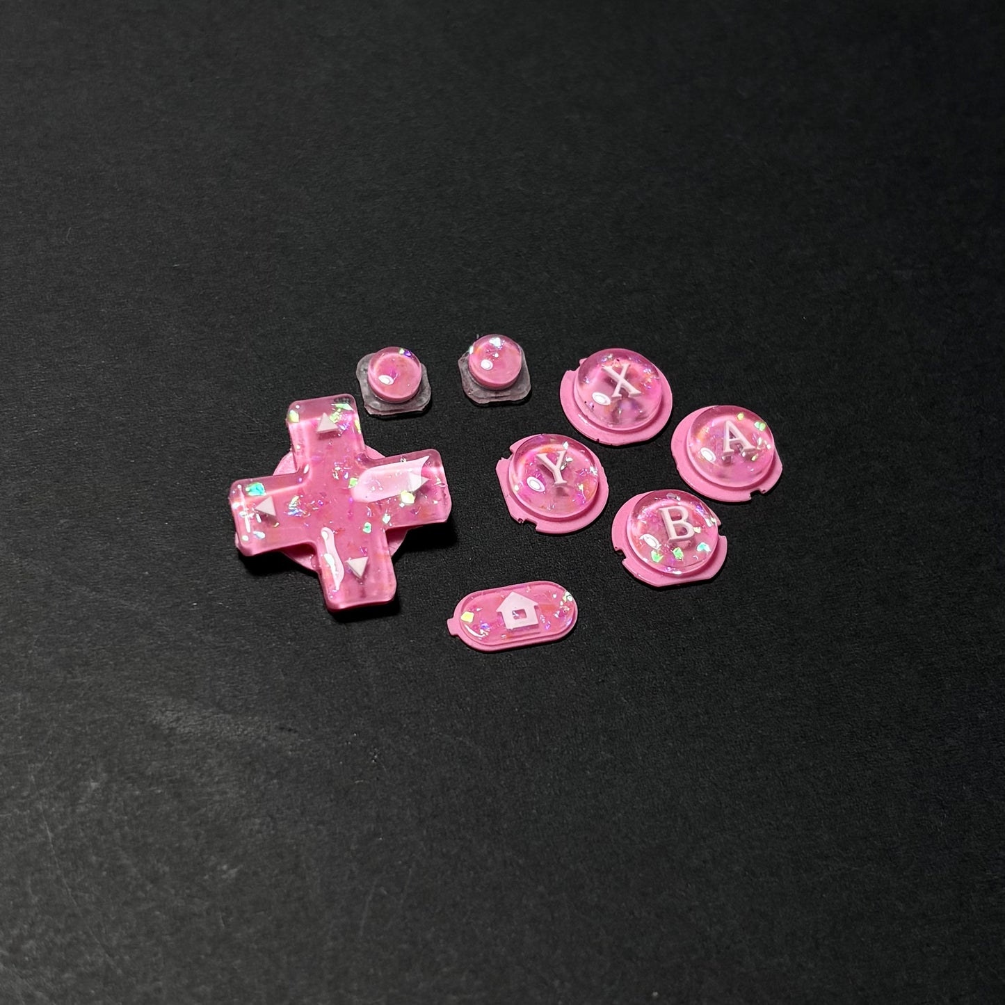 Pink Star Buttons for New 3DS XL