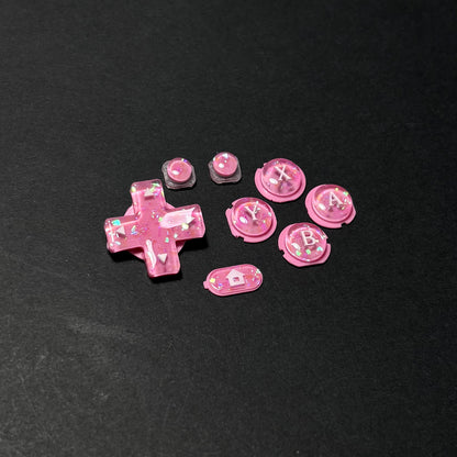 Pink Star Buttons for New 3DS XL