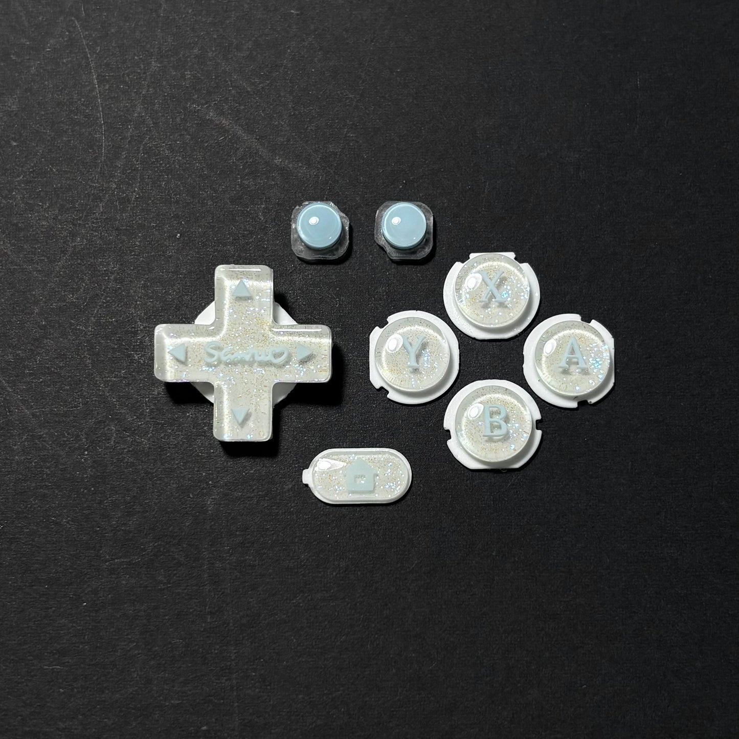 Icy Milk Resin Buttons for New 3DS XL