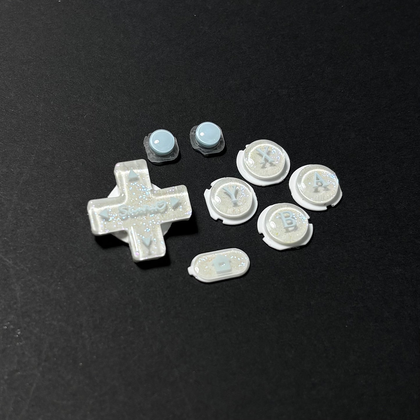 Icy Milk Resin Buttons for New 3DS XL