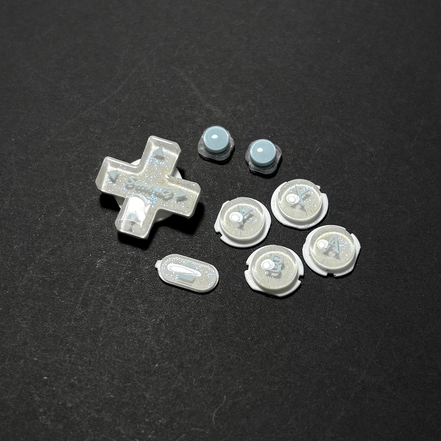 Icy Milk Resin Buttons for New 3DS XL