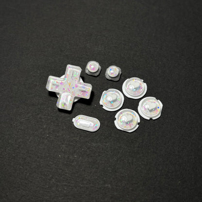 Iridescent White Resin Buttons for New 3DS XL