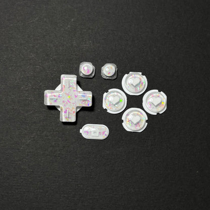 Iridescent White Resin Buttons for New 3DS XL