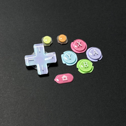Rainbow Resin Buttons for New 3DS XL