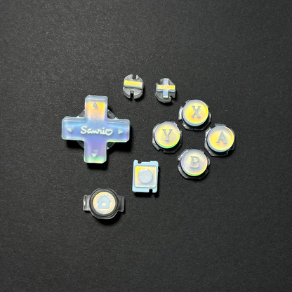 Blue Laser Resin Buttons for Switch Lite