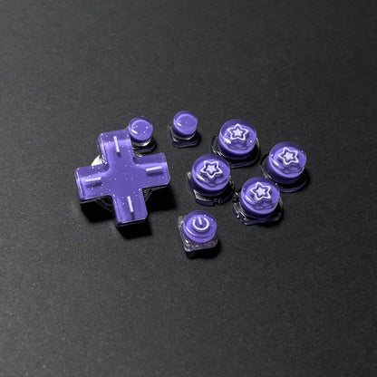 Pearlescent Purple Star Resin Buttons for Nintendo 2DS