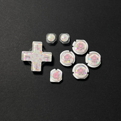 Opal Shimmer Star Resin Buttons for New Nintendo 2DS XL
