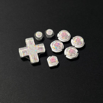 Opal Shimmer Star Resin Buttons for New Nintendo 2DS XL