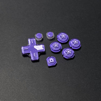Pearlescent Purple Star Resin Buttons for New Nintendo 2DS XL
