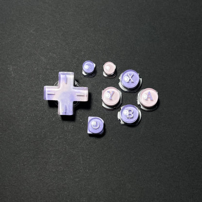 Pearlescent Pink Purple Resin Buttons for Nintendo 2DS