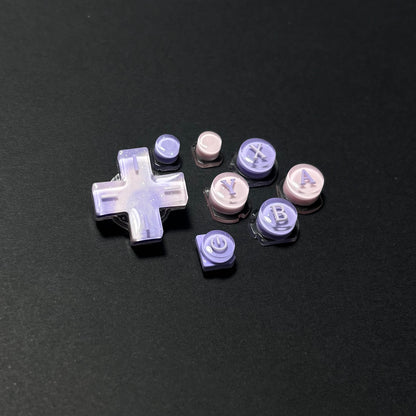 Pearlescent Pink Purple Resin Buttons for Nintendo 2DS