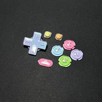 Rainbow Pearl Resin Buttons for New Nintendo 3DS