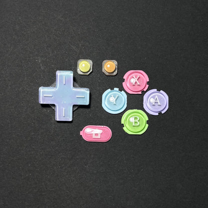 Rainbow Pearl Resin Buttons for New Nintendo 3DS
