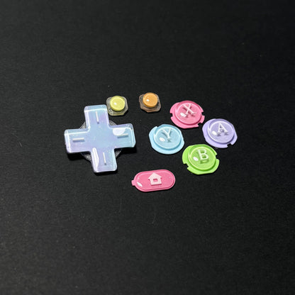 Rainbow Pearl Resin Buttons for New Nintendo 3DS