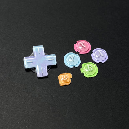 Rainbow Pearl Resin Buttons for Nintendo 3DS