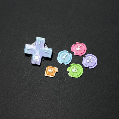 Rainbow Pearl Resin Buttons for Nintendo 3DS